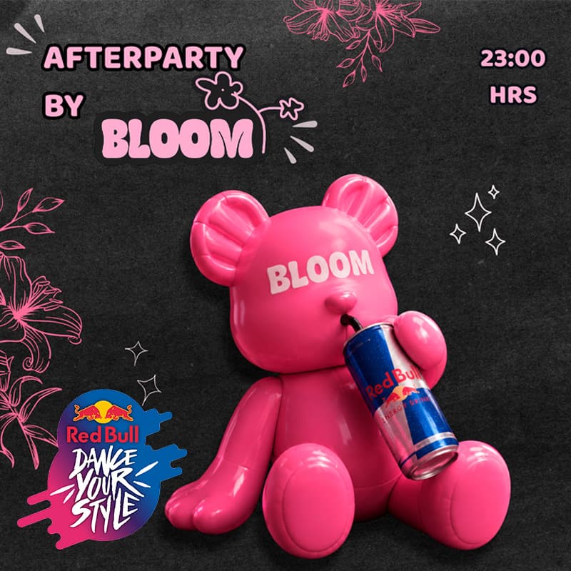 BLOOM🌸 13 DE JUNIO - AFTERPARTY REDBULL 🥤 image}